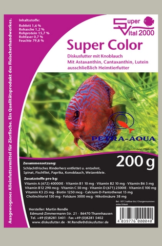 Super Vital Premium Super Color Discus food